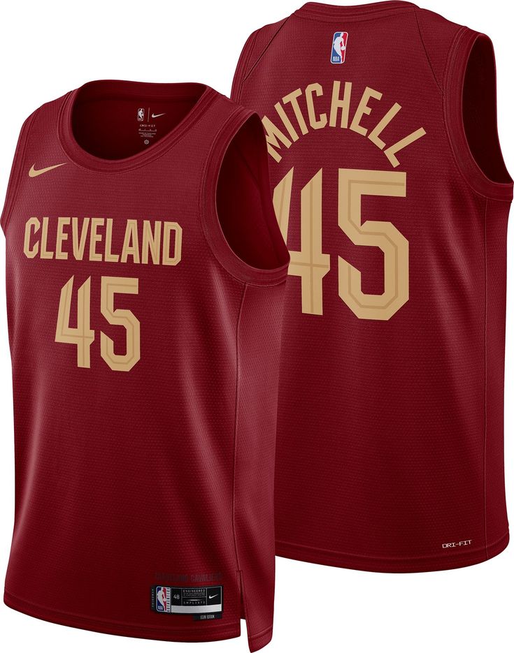 Maillot Swingman Nike Icon Edition des Cleveland Cavaliers - Marron - Donovan Mitchell - Unisexe