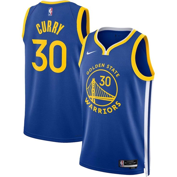 Maillot Swingman Nike Icon Edition Golden State Warriors - Royal - Stephen Curry - Unisexe