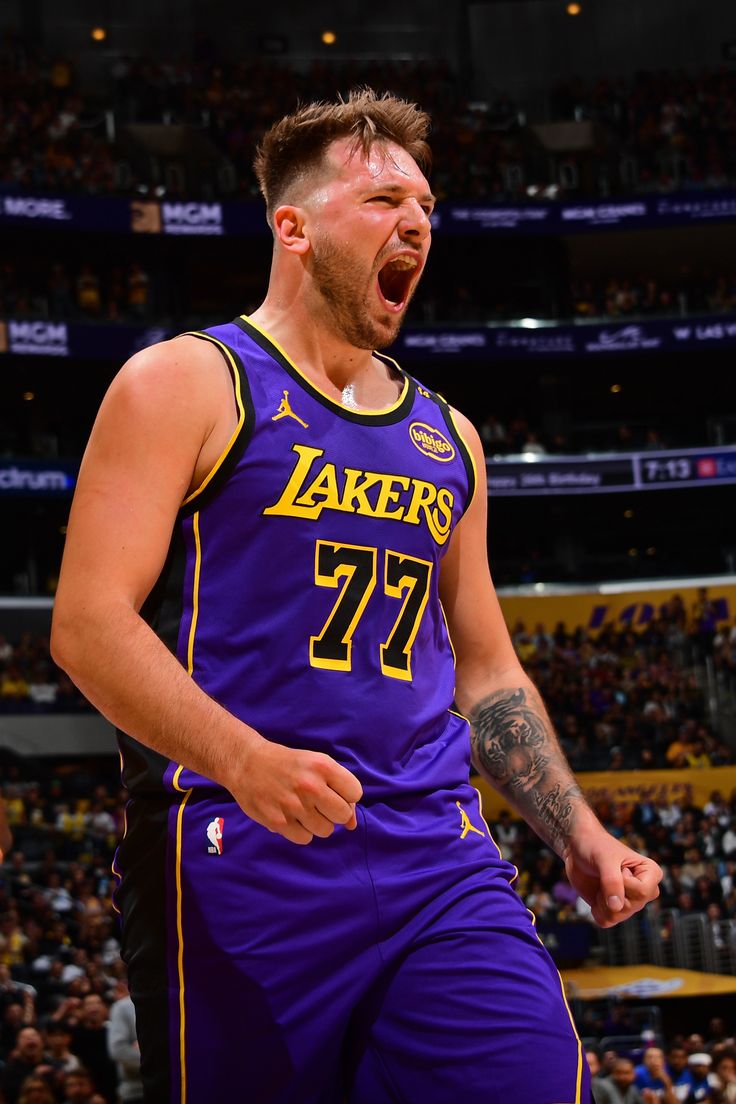 Maillot Jordan Brand Statement Edition Swingman des Lakers de Los Angeles - Violet - Luka Dončić - Unisexe