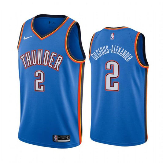 Maillot Swingman Nike Icon Edition Oklahoma City Thunder - Bleu - Shai Gilgeous-Alexander - Unisexe