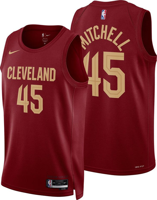 Maillot Swingman Nike Icon Edition des Cleveland Cavaliers - Marron - Donovan Mitchell - Unisexe