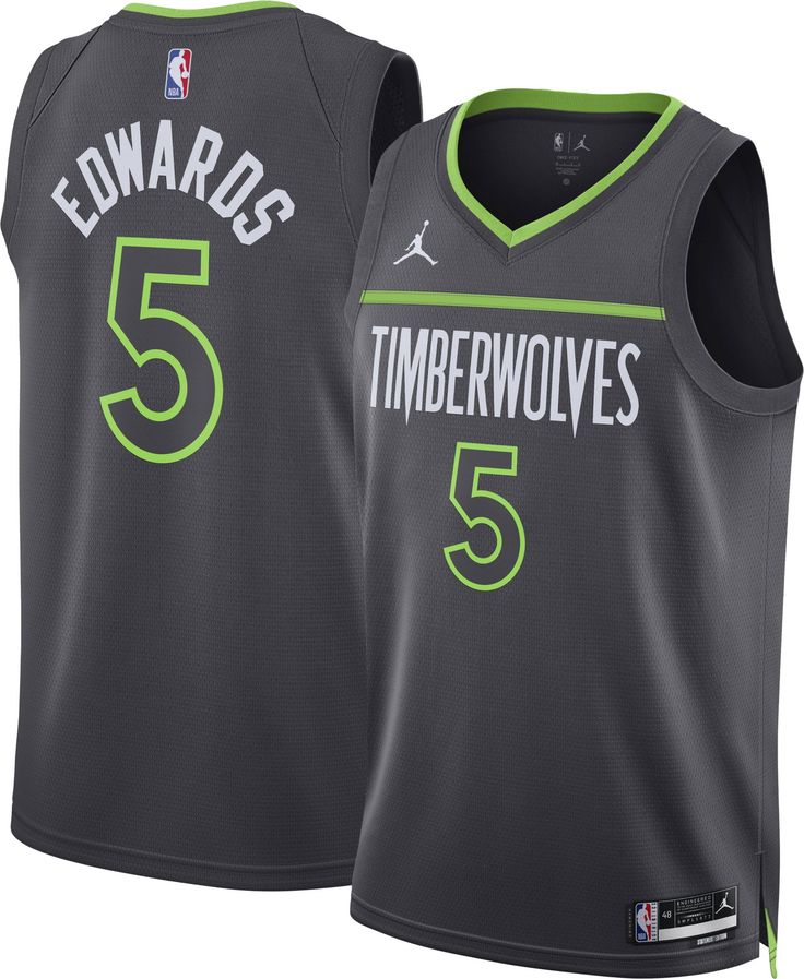 Minnesota Timberwolves Jordan Statement Edition Swingman Jersey - Gris - Anthony Edwards - Unisexe