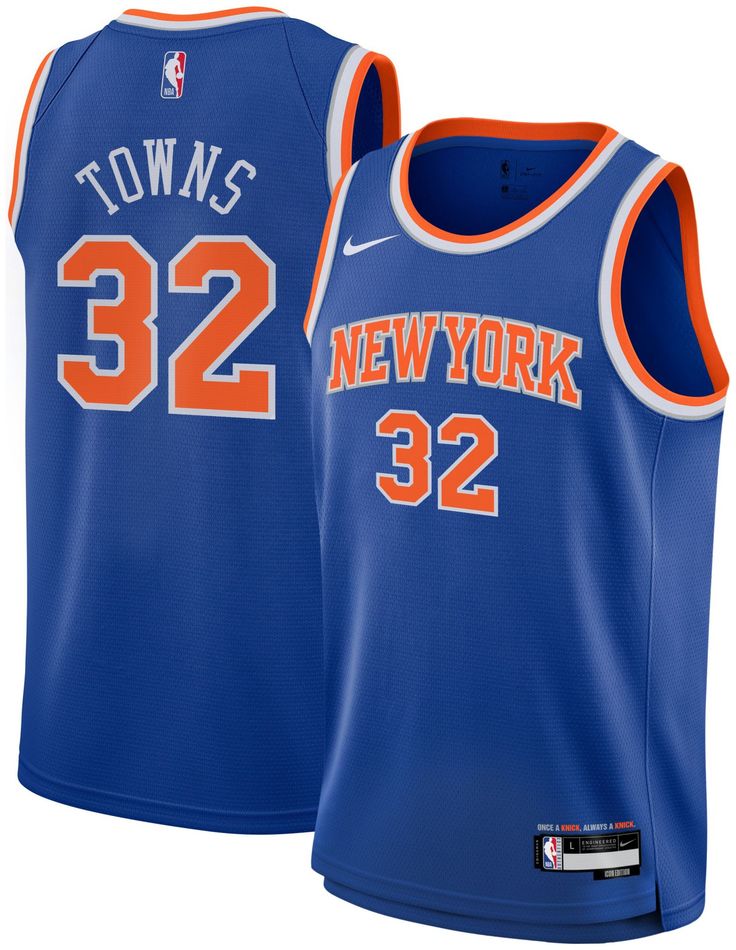 Maillot Swingman Nike Icon Edition New York Knicks - Bleu - KAT - Unisexe