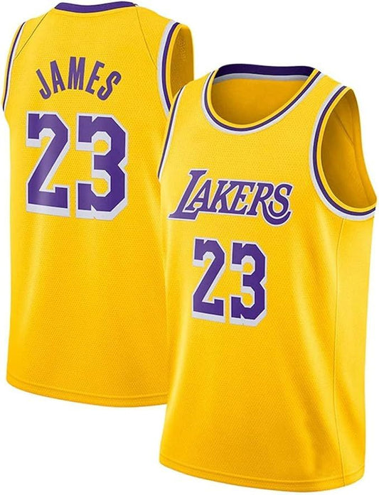 Maillot Nike Icon Swingman des Los Angeles Lakers - Yellow- Lebron James - Unisexe