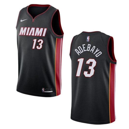 Maillot Swingman Nike Icon Edition Miami Heat - Noir - Bam Adebayo - Unisexe